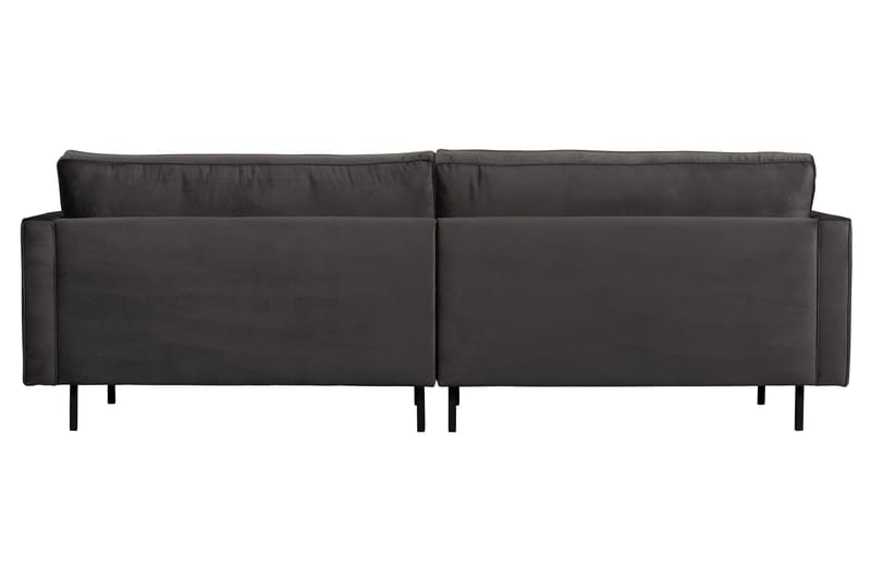 Lissbon 3-sæder Fløjlssofa 275 cm - Grå - Møbler - Sofaer - 3 personers sofa