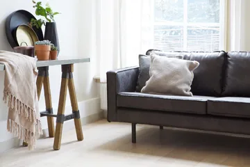 Lissbon 3-personers Sofa 277 cm i Læder - Antracit - Møbler - Sofaer - 3 personers sofa