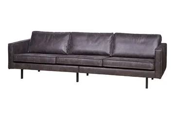 Lissbon 3-personers Sofa 277 cm i Læder - Antracit - Møbler - Sofaer - 3 personers sofa