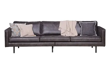 Lissbon 3-personers Sofa 277 cm i Læder - Antracit - Møbler - Sofaer - 3 personers sofa
