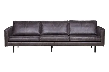 Lissbon 3-personers Sofa 277 cm i Læder - Antracit - Møbler - Sofaer - 3 personers sofa