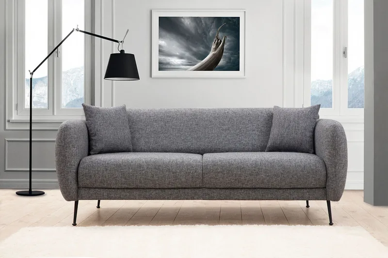 Longbush Sofa 3-personers - Grå - Møbler - Sofaer - 3 personers sofa