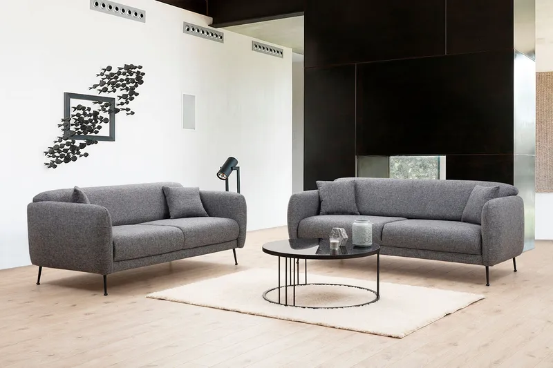 Longbush Sofa 3-personers - Grå - Møbler - Sofaer - 3 personers sofa