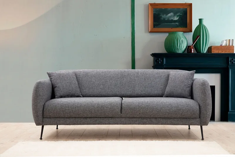 Longbush Sofa 3-personers, Grå