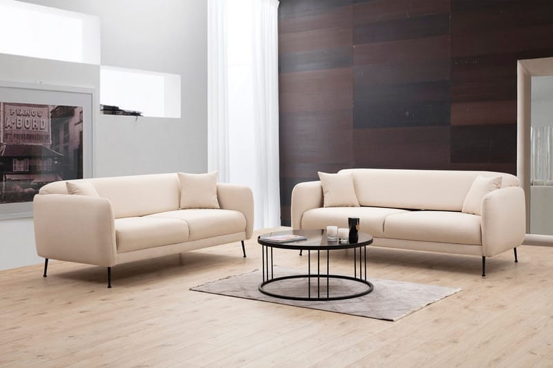 Longbush Sofa 3-personers - Beige - Møbler - Sofaer - 3 personers sofa