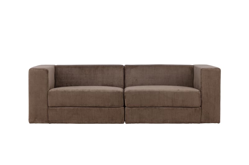 Lumi 3-pers Sofa - Brun - 3 personers sofa