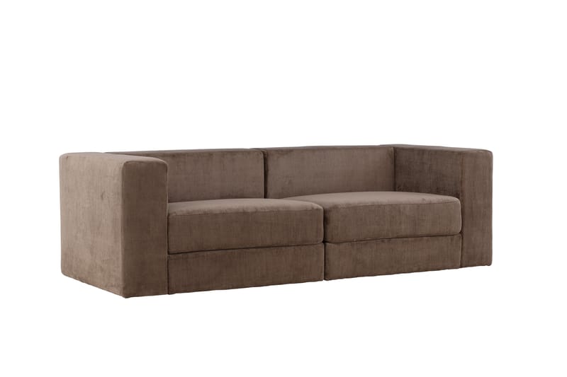 Lumi 3-pers Sofa - Brun - 3 personers sofa