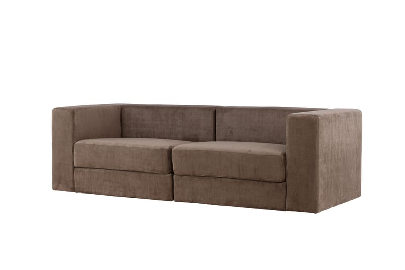 Lumi 3-pers Sofa - Brun - 3 personers sofa