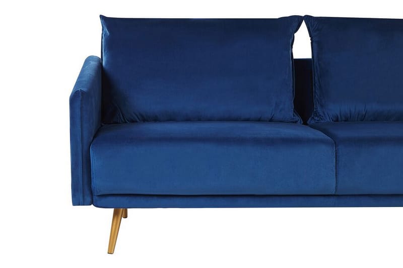 Maurana 3-Pers. Sofa - Velour/Marineblå - 3 personers sofa