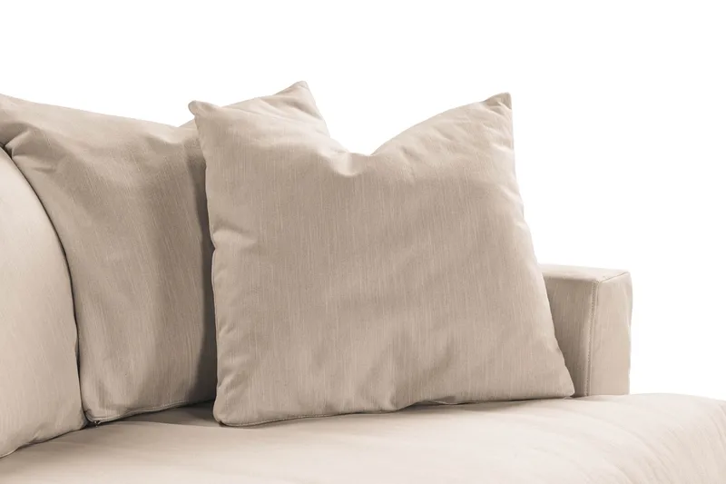 Menard 3-personers Dyb Stofsofa - Beige - Møbler - Sofaer - 3 personers sofa