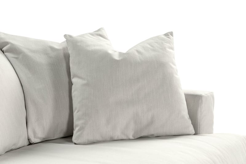 Menard 3-personers Dyb Stofsofa - Lysegrå - Møbler - Sofaer - 3 personers sofa