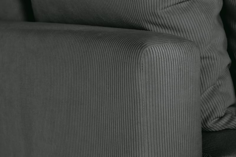 Menard 3-personers Manchestersofa - Grå - Møbler - Sofaer - 3 personers sofa