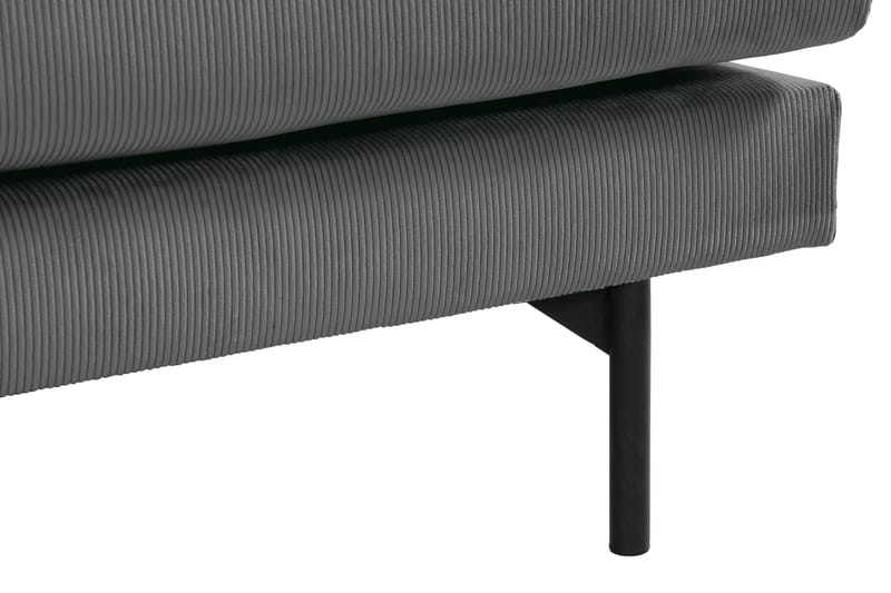 Menard 3-personers Manchestersofa - Grå - Møbler - Sofaer - 3 personers sofa