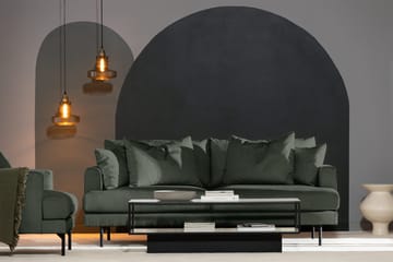 Menard 3-personers Dyb Manchestersofa - Grøn - Møbler - Sofaer - 3 personers sofa