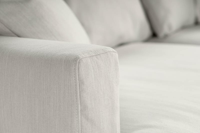 Menard 3-personers Stofsofa - Lysegrå - Møbler - Sofaer - 3 personers sofa