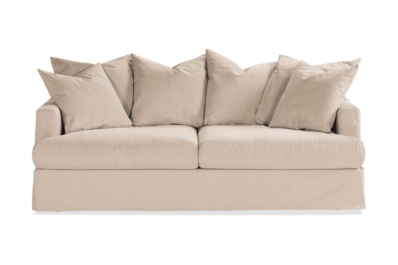 Menard 3-personers Dyb Stofsofa - Beige - Møbler - Sofaer - 3 personers sofa