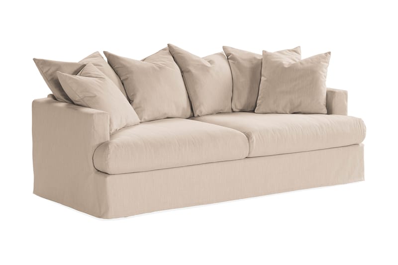 Menard 3-personers Stofsofa - Beige - Møbler - Sofaer - 3 personers sofa