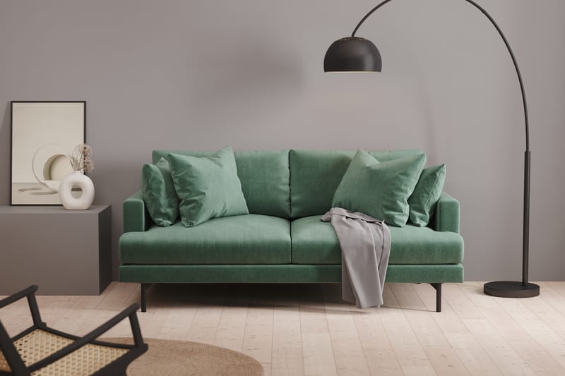 Menard 3-Pers. Sofa - Velour sofaer - 3 personers sofa