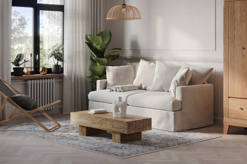 Menard 3-personers Stofsofa - Beige - Møbler - Sofaer - 3 personers sofa