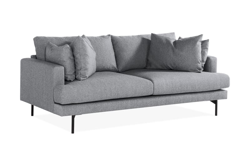 Menard 3-personers Stofsofa - Grå - Møbler - Sofaer - 3 personers sofa
