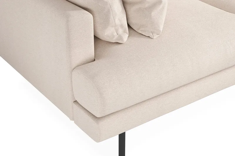 Menard 3-personers Dyb Stofsofa 205 cm bred - Beige - Møbler - Sofaer - 3 personers sofa
