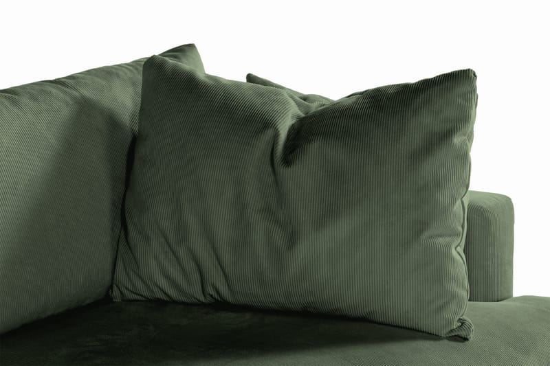 Menard 3-personers Dyb Manchestersofa - Grøn - Møbler - Sofaer - 3 personers sofa