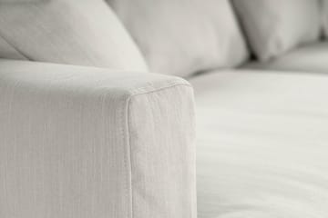 Menard 3-personers Dyb Stofsofa - Lysegrå - Møbler - Sofaer - 3 personers sofa