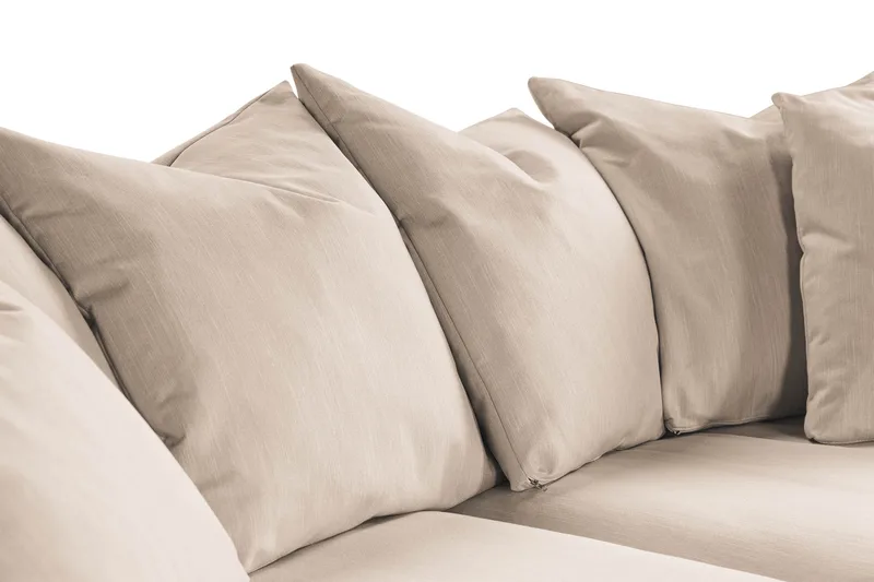 Menard 3-personers Dyb Stofsofa - Beige - Møbler - Sofaer - 3 personers sofa