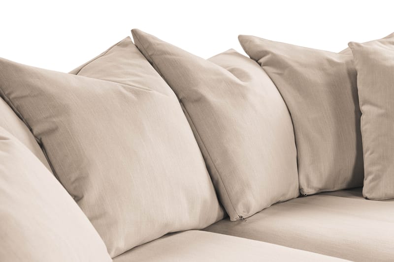 Menard 3-personers Dyb Stofsofa - Beige - Møbler - Sofaer - 3 personers sofa