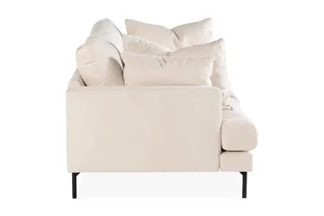 Menard 3-personers Dyb Manchestersofa - Beige - Møbler - Sofaer - 3 personers sofa
