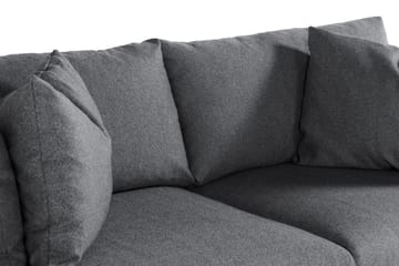 Menard 3-personers Dyb Stofsofa - Mørkegrå - Møbler - Sofaer - 3 personers sofa