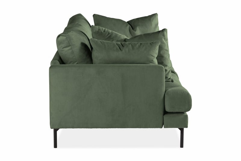 Menard 3-personers Dyb Manchestersofa - Grøn - Møbler - Sofaer - 3 personers sofa