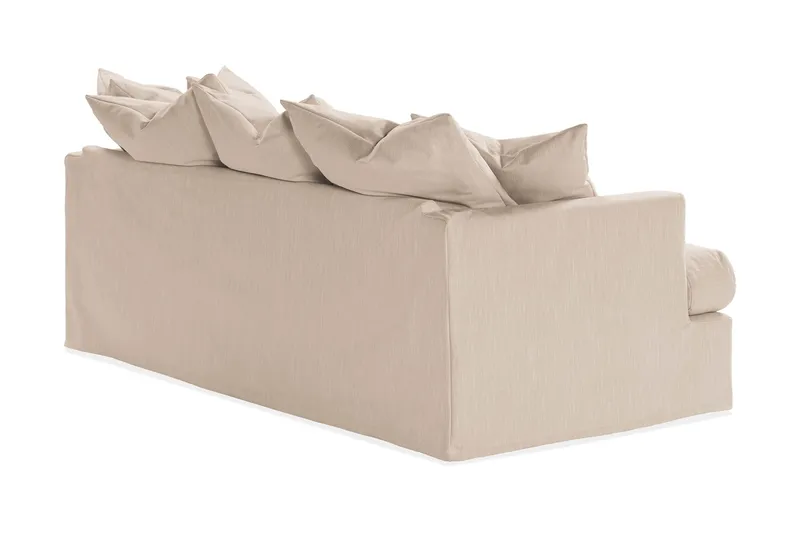 Menard 3-personers Dyb Stofsofa - Beige - Møbler - Sofaer - 3 personers sofa