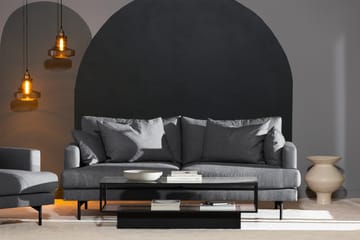 Menard 3-personers Dyb Stofsofa - Mørkegrå - Møbler - Sofaer - 3 personers sofa