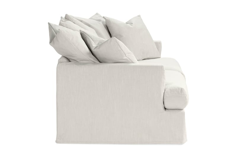 Menard 3-personers Dyb Stofsofa - Lysegrå - Møbler - Sofaer - 3 personers sofa