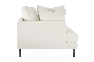 Menard 3-personers Dyb Sofa i Bouclé 205 cm bred - Hvid - Møbler - Sofaer - 3 personers sofa