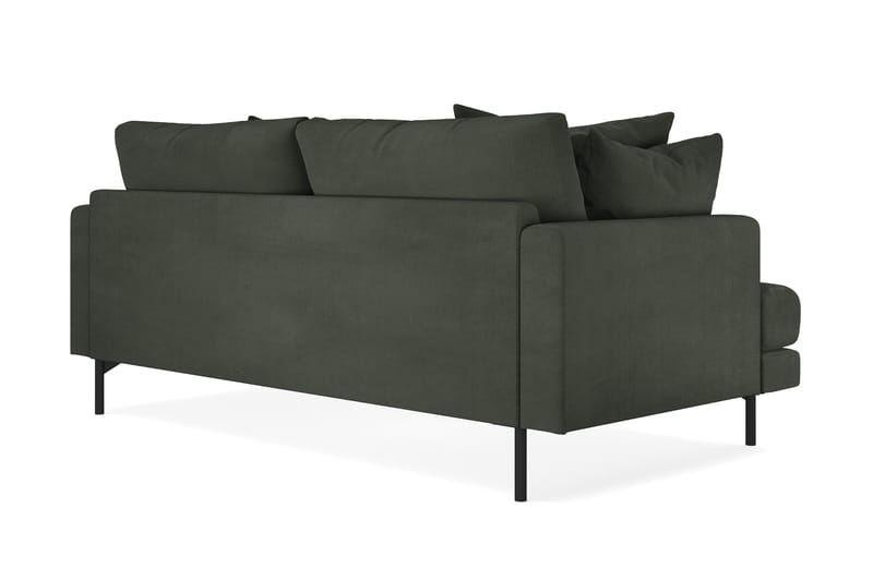Menard 3-personers Dyb Manchestersofa - Mørkegrøn - Møbler - Sofaer - 3 personers sofa