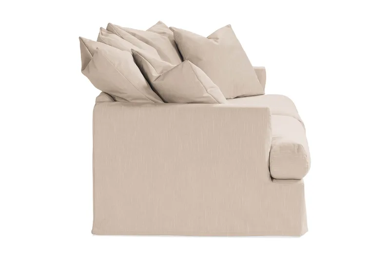 Menard 3-personers Dyb Stofsofa - Beige - Møbler - Sofaer - 3 personers sofa