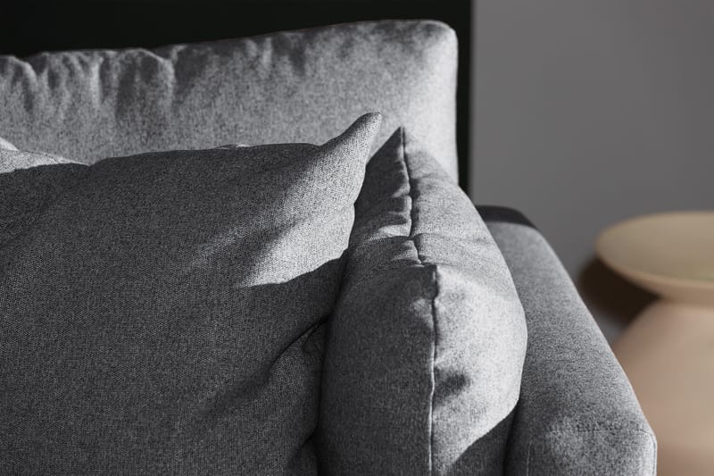 Menard 3-personers Dyb Stofsofa - Mørkegrå - Møbler - Sofaer - 3 personers sofa