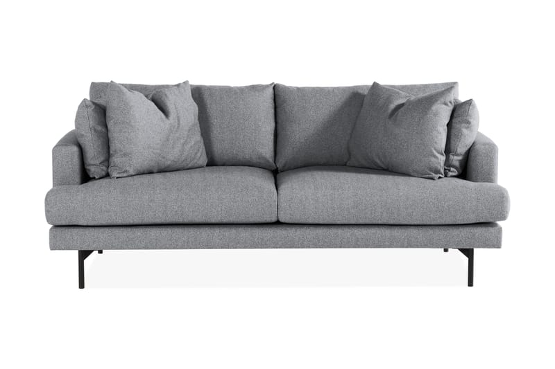 Menard 3-personers Stofsofa - Grå - Møbler - Sofaer - 3 personers sofa