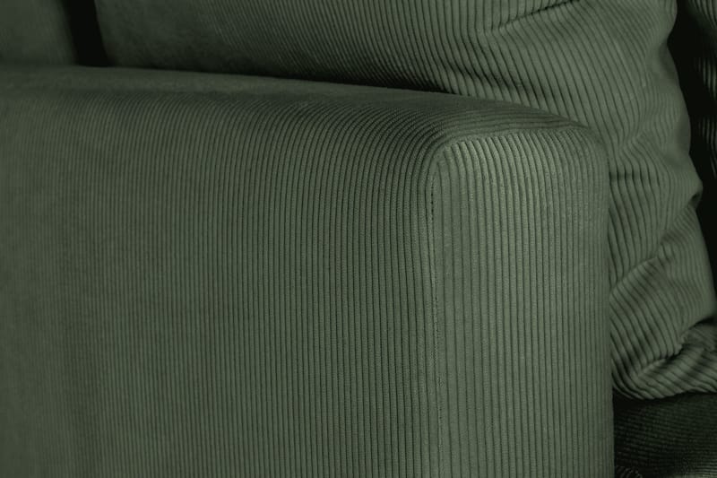 Menard 3-personers Dyb Manchestersofa - Grøn - Møbler - Sofaer - 3 personers sofa