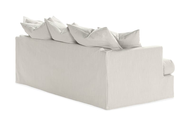 Menard 3-personers Dyb Stofsofa - Lysegrå - Møbler - Sofaer - 3 personers sofa