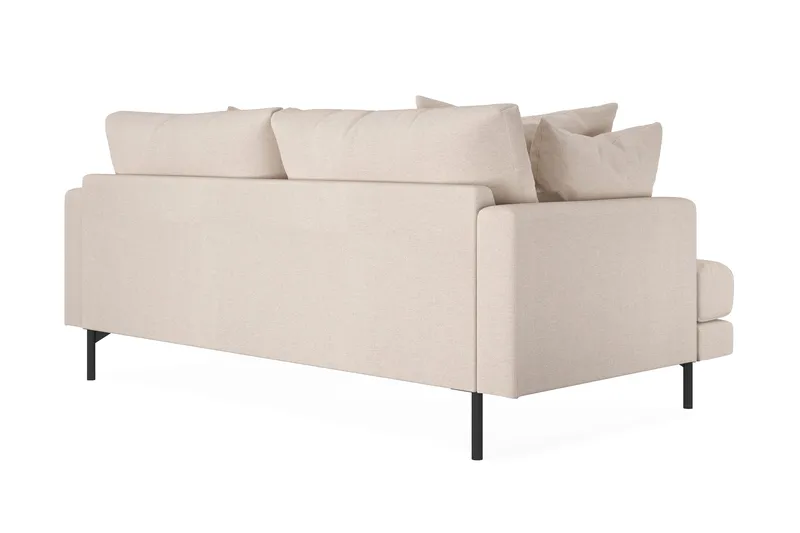 Menard 3-personers Dyb Stofsofa 205 cm bred - Beige - Møbler - Sofaer - 3 personers sofa