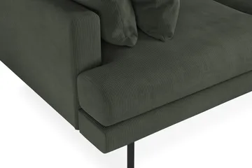 Menard 3-personers Dyb Manchestersofa - Mørkegrøn - Møbler - Sofaer - 3 personers sofa