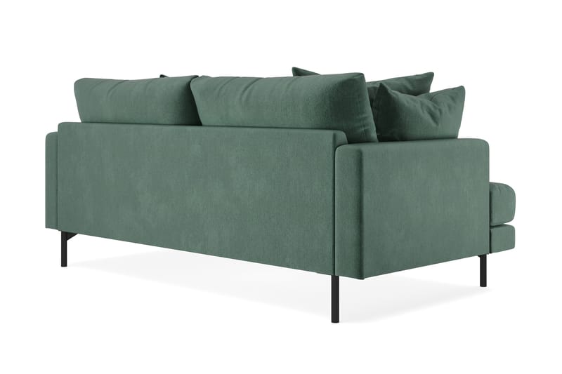 Menard 3-personers Dyb Fløjlssofa - Mørkegrøn - Møbler - Sofaer - 3 personers sofa