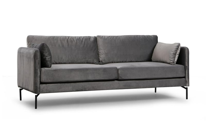 Mezonzo 3-Pers. Sofa - Grå - 3 personers sofa