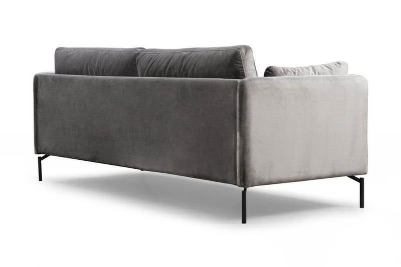 Mezonzo 3-Pers. Sofa - Grå - 3 personers sofa