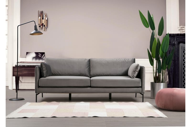 Mezonzo 3-Pers. Sofa - Grå - Møbler - Sofaer - 3 personers sofa