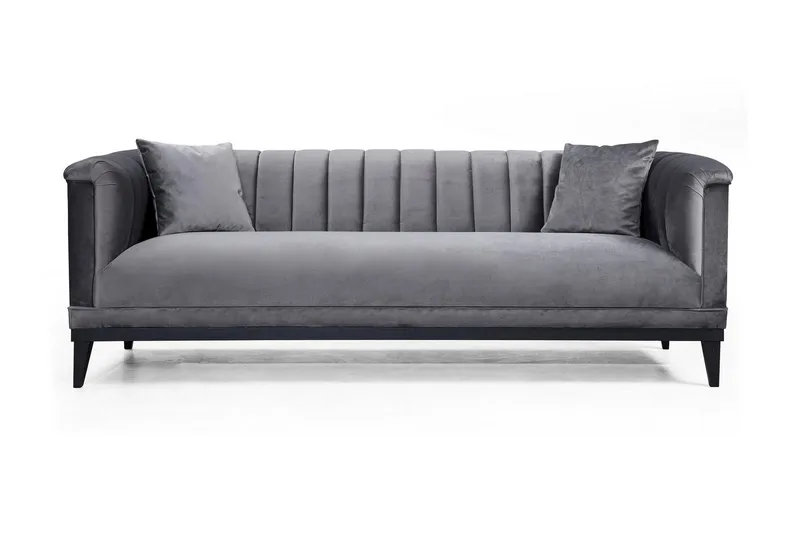 Mezonzo 3-Pers. Sofa, Grå