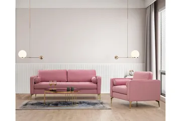 Mirrilnesh Sofa 3-seter - Rosa - Møbler - Sofaer - 3 personers sofa